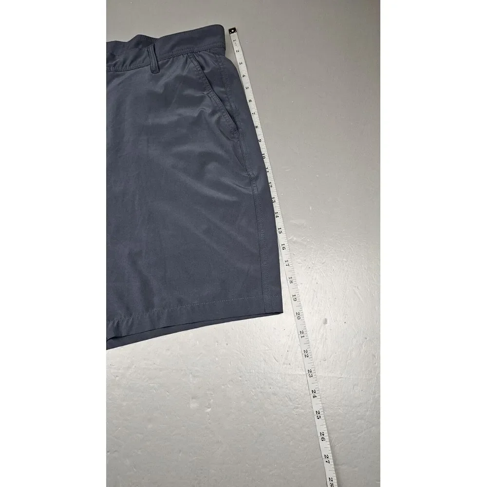Footjoy FJ Golf Shorts Mens 38. Grey‎ Flat Front Polyester Blend Chino Casual.